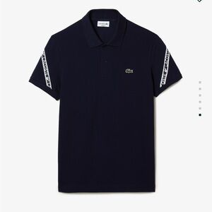 Lacoste Navy Blue Polo Shirt Classic Men's Regular Fit Stretch Mini Piqué